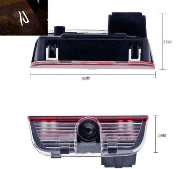 Pack Ghost LED Light Bas de porte - Logo R VW
