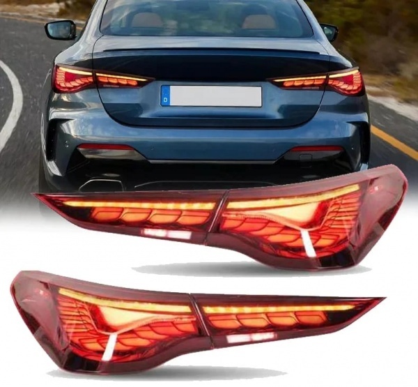 2 Feux arriere OLED dynamiques BMW Serie 4 G22 G23 - 20-25 - Rouge