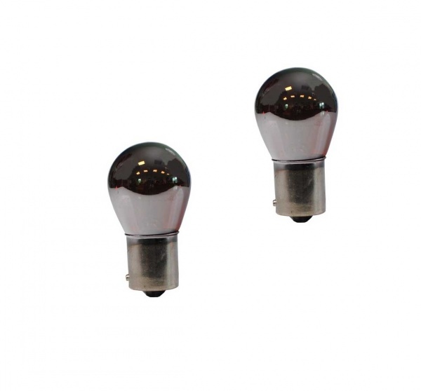 2 ampoules Powertec PY21W BAU15S S25 clignotant Chrome - orange