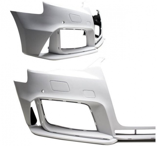 Pare choc avant AUDI A3 8V 12-16 - Look RS3 - Noir chrome AB - PDC