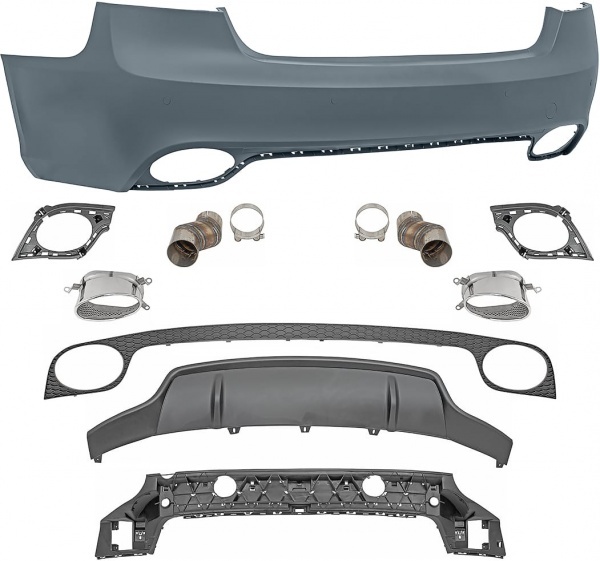 Pare choc arriere AUDI A5 8T facelift Coupe Cab 13-16 - Look RS5
