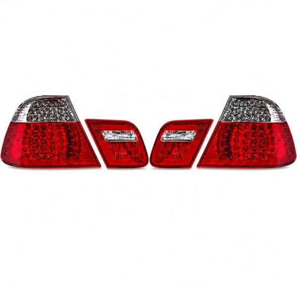 2 Feux arriere BMW Serie 3 E46 Coupe 03-06 - Clair Rouge