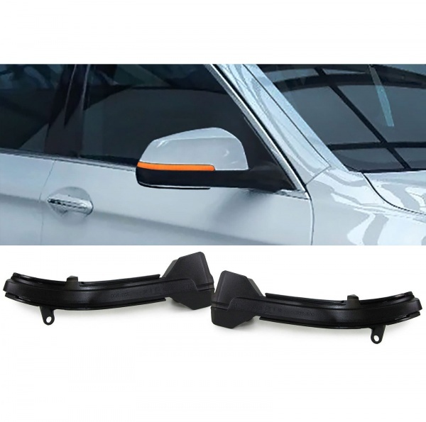 2 Clignotants retro dynamiques LED BMW serie 5 F10 F11 - Noir