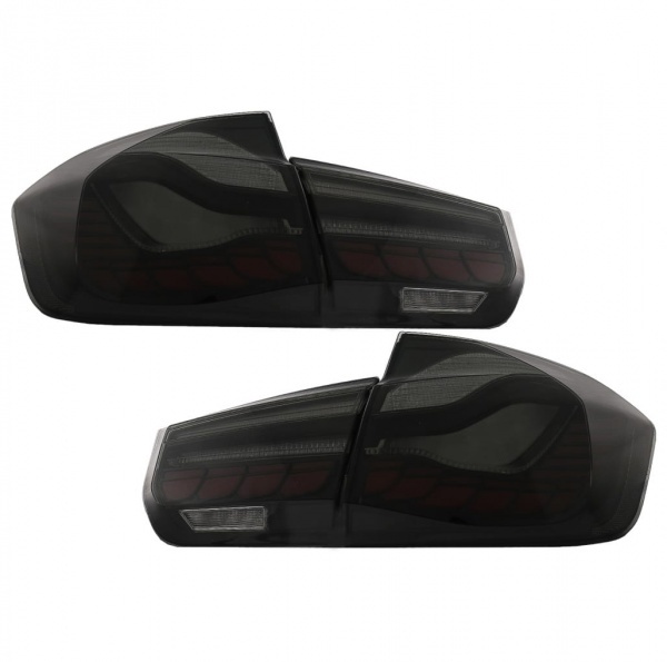 2 Feux arriere OLED dynamiques BMW Serie 3 F30 look M4 - 11-19 - Fumé