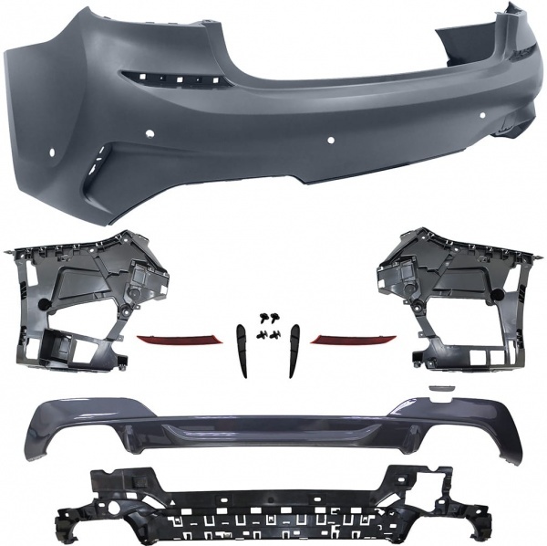 Pare choc arriere BMW Serie 3 G20 19+ look M340 parking - PDC brillant