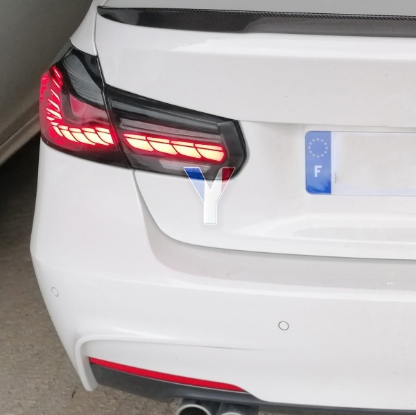 2 Feux arriere OLED dynamiques BMW Serie 3 F30 look M4 - 11-19 - Fumé