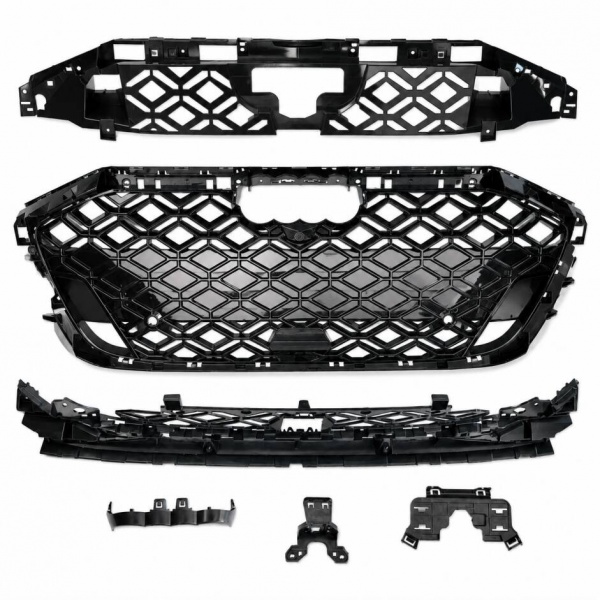 Calandre noir brillant avec PDC pour Audi A3 8Y Facelift S-Line 2024+