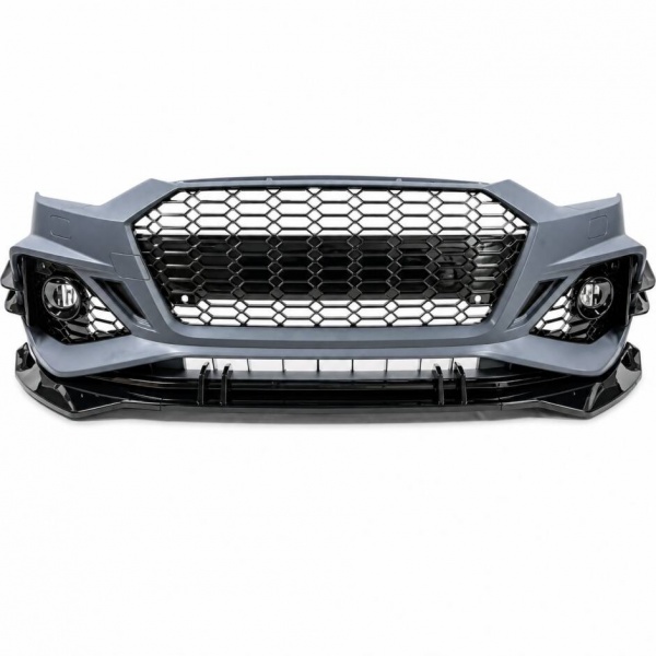 Pare choc look RS5 noir brillant avec PDC, ACC et lave-phares pour Audi A5 / S5 19-24