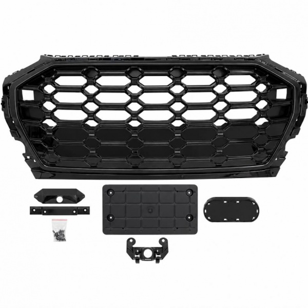 Calandre avant look RS noir brillant sans PDC pour Audi Q5 II FY 20-25