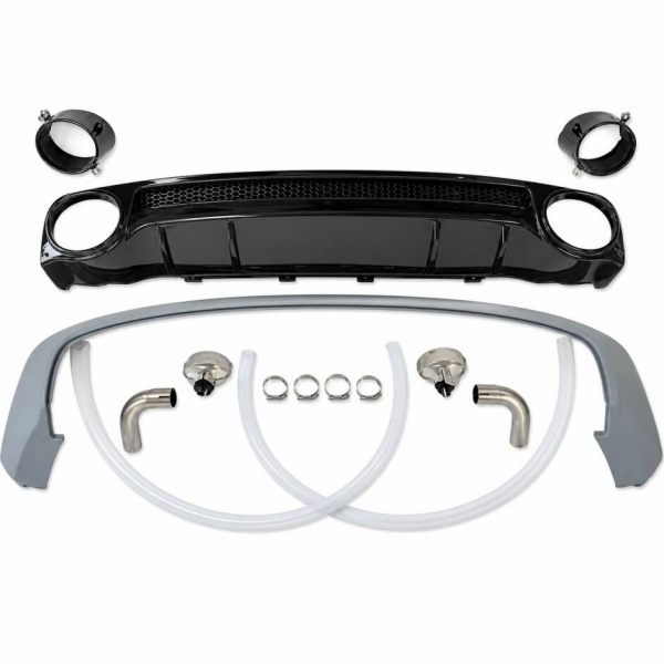 Pare choc arrière inférieur look RSQ5 noir brillant pour Audi Q5 II FY 20-25