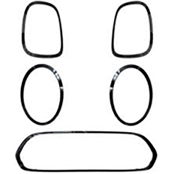 Kit garnitures pare choc look JCW pour MINI F56 14-21 - Noir