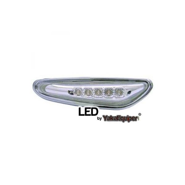 Clignotants repetiteurs LED d'aile BMW E83 E60 E46 - Chrome