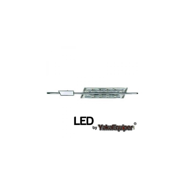 Clignotants repetiteurs LED d'aile BMW Serie 3 E90 E91 05-08 M-Look - Chrome