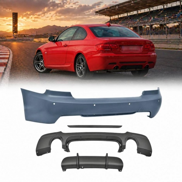 Pare choc arriere BMW Serie 3 E92 E93 06-14 look M3 - PDC