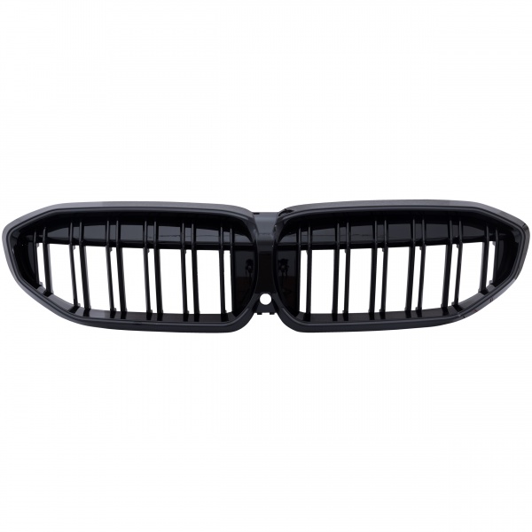 Calandre avant look M double barre avec LED pour BMW Série 3 G20 / G28 / G80 19-22 - Noir brillant