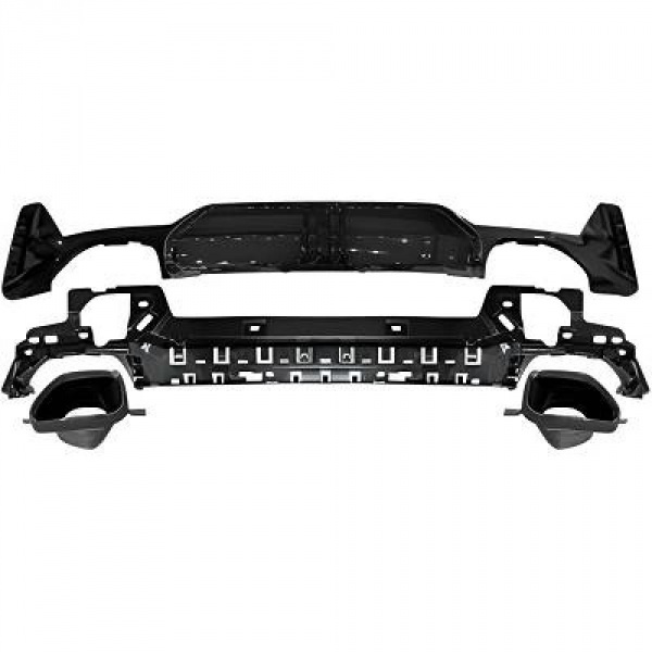 Diffuseur arrière look M-Performance 2 Blade noir brillant pour BMW Série 3 G20 / G21 22-26