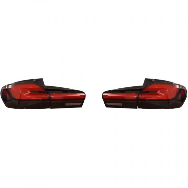 2 Feux arrière LED dynamiques BMW Série 5 F11 Touring 10-17 - Rouge / Noir