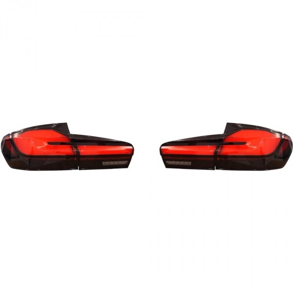 2 Feux arrière LED dynamiques BMW Série 5 F11 Touring 10-17 - Rouge / Noir