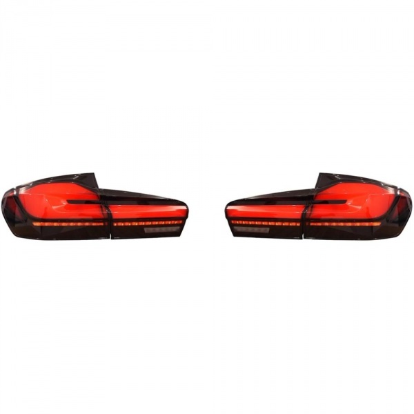 2 Feux arrière LED dynamiques BMW Série 5 F11 Touring 10-17 - Rouge / Noir