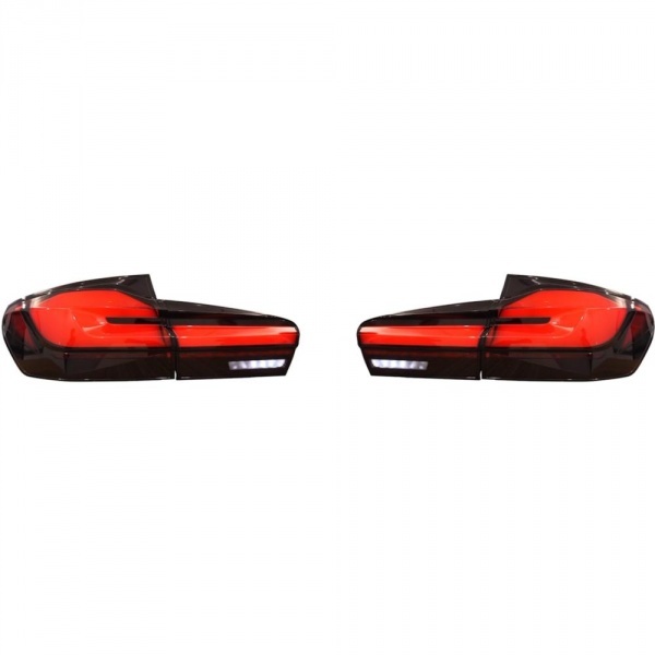 2 Feux arrière LED dynamiques BMW Série 5 F11 Touring 10-17 - Rouge / Noir