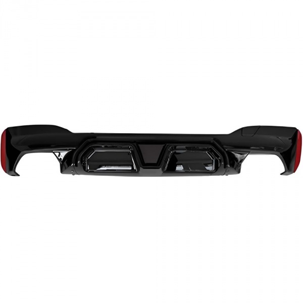 Diffuseur arriere BMW serie 5 G30 G31 16-24 - LED et look CS - Noir brillant