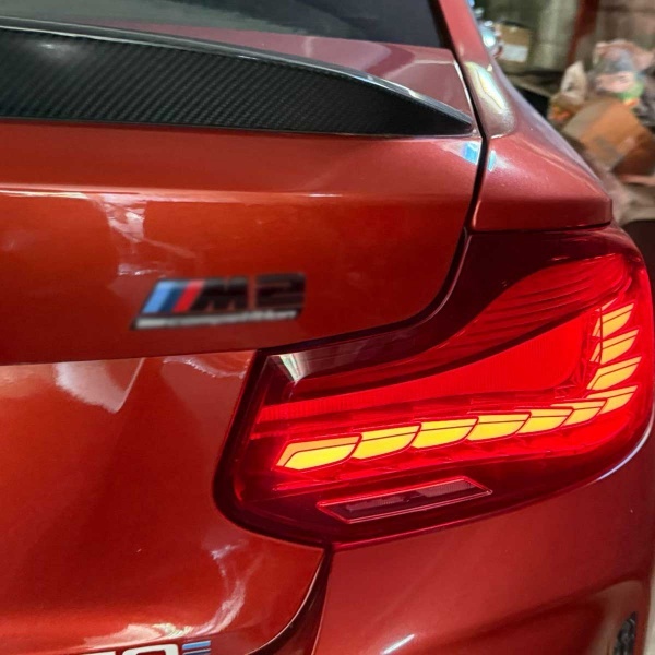 2 Feux arriere OLED dynamiques BMW Serie 2 F22 F23 F87 look M2 - 13-20 - Rouge
