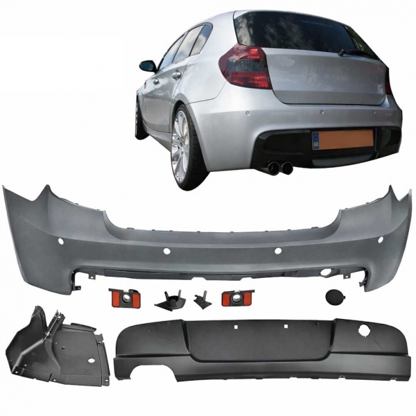Pare choc arriere BMW Serie 1 E81 E87 04-11 PACK M - PDC