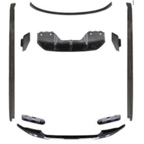 Kit de spoilers look M-Performance look carbone pour BMW X6 F16 / F86 14-19