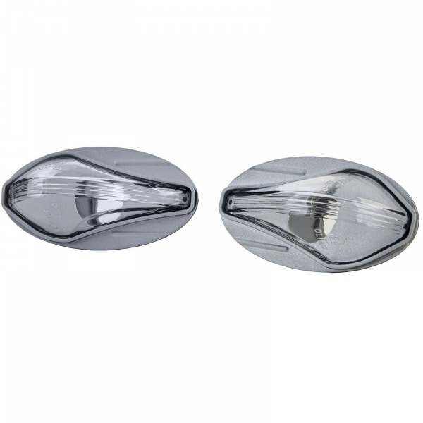 2 Clignotants d'aile Peugeot 107 206 307 407 Partner - gris