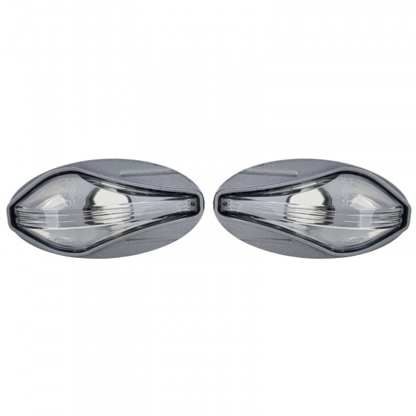 2 Clignotants d'aile Peugeot 107 206 307 407 Partner - gris