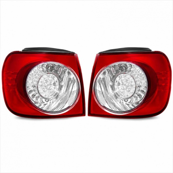 2 Feux arrière VW Golf Plus 05-09 - LED - Rouge / Clair