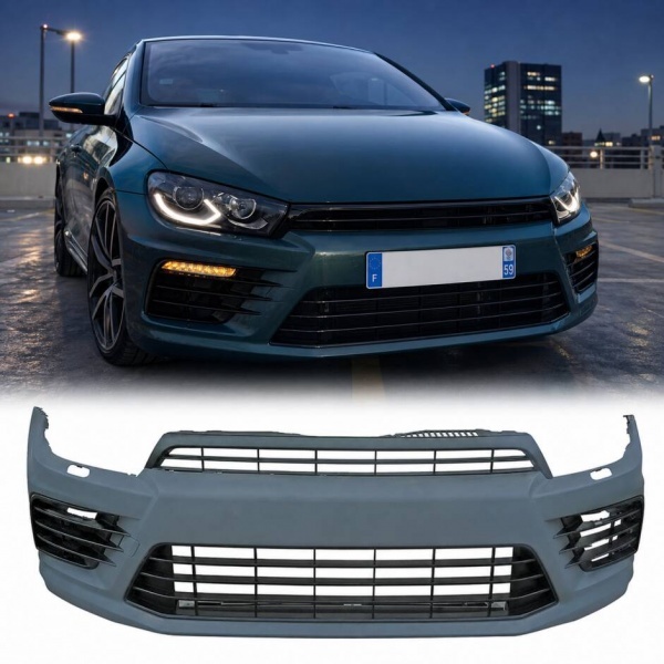 Pare choc avant VW Scirocco look R- R20 08-17 DRL