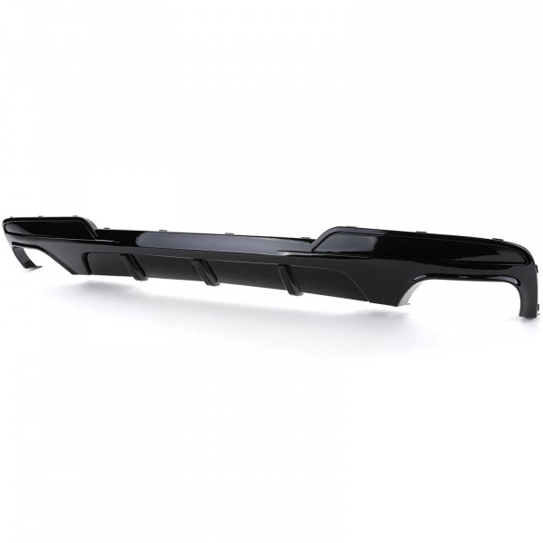 Diffuseur arriere BMW serie 5 F10 F11 sortie double look mperf - brillant