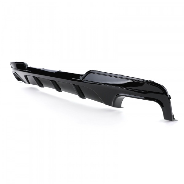 Diffuseur arriere BMW serie 5 F10 F11 sortie double look mperf - brillant