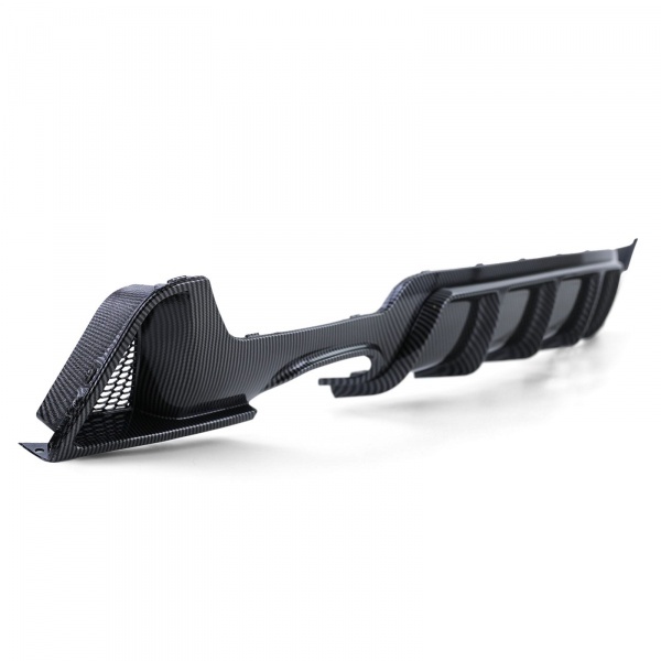 Diffuseur arriere BMW serie 4 F32 F33 F36 simple sortie double - noir carbone