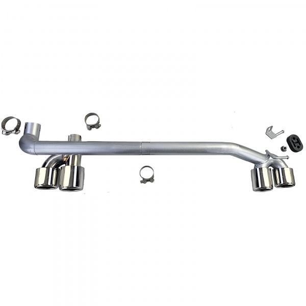 Diffuseur Echappement arriere BMW serie 4 F32 F33 F36 double sortie - Chrome Carbone