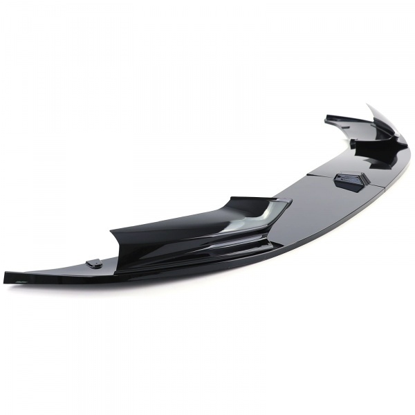 Spoiler lame pare choc - BMW Serie 5 F10 F11 10-17 - look mperf - noir brillant
