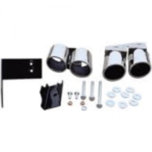 4 embouts d'échappement look Sport chromés pour Audi A4 B8 09-15