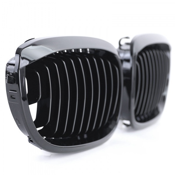 Grilles calandre BMW Serie 3 E46 coupe phase 2 03-06 - Noir Brillant