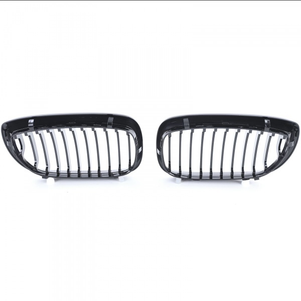 Grilles calandre BMW Serie 3 E46 coupe phase 2 03-06 - Noir Brillant