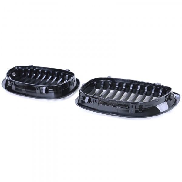 Grilles calandre BMW Serie 3 E46 coupe phase 2 03-06 - Noir Brillant