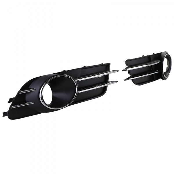 Grilles antibrouillards Audi A6 C7 4G - Noir Chrome