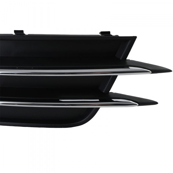 Grilles antibrouillards Audi A6 C7 4G - Noir Chrome