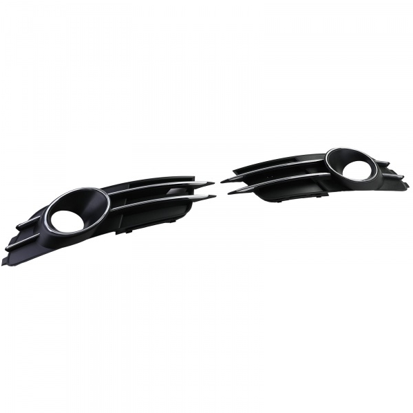 Grilles antibrouillards Audi A6 C7 4G - Noir Chrome