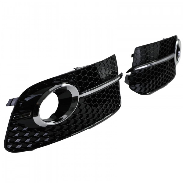 Grilles antibrouillard Audi Q5 12-16 - Noir brillant - look RS
