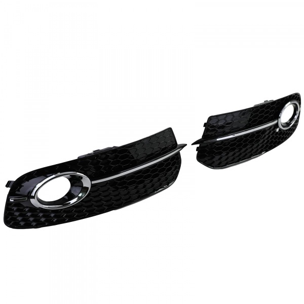 Grilles antibrouillard Audi Q5 12-16 - Noir brillant - look RS