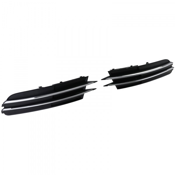 Grilles antibrouillard Audi A6 C7 11-14 - Noir chrome - look S