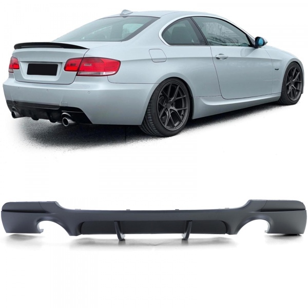 Diffuseur arriere BMW serie 3 E92 E93 double sortie look 335i - Mat