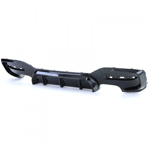 Diffuseur arriere BMW serie 1 F20 F21 phase 2 LCI double sortie - brillant