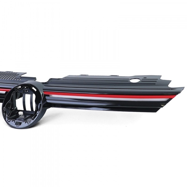 Grille calandre VW Golf 8 (VIII) 20-23 - look GTI avec LED - Noir brillant
